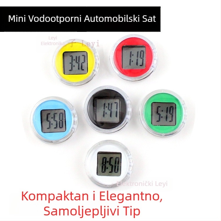 Elektronički sat za motocikl – vodootporan dodatak za modifikaciju vremena, MTZ model, ABS plastika + mehanizam, univerzalna kompatibilnost, težina 0,007 kg