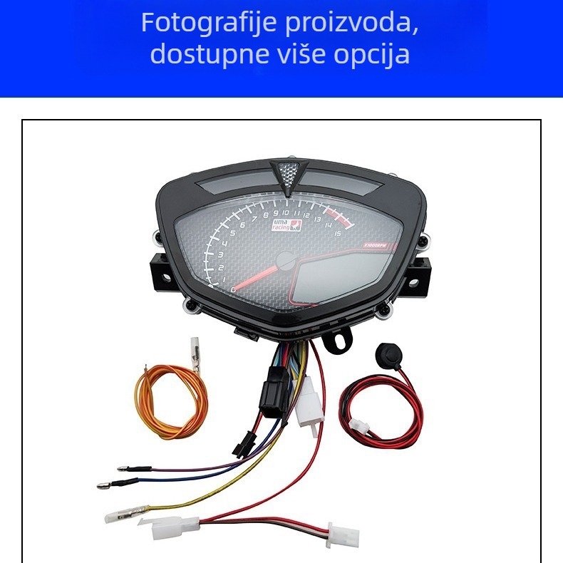 LCD instrument ploča motocikla YMH LC135 C8, marka TACE, ABS, podesivi kabel, kompatibilno s YMH LC135 C8, prilagodljivo
