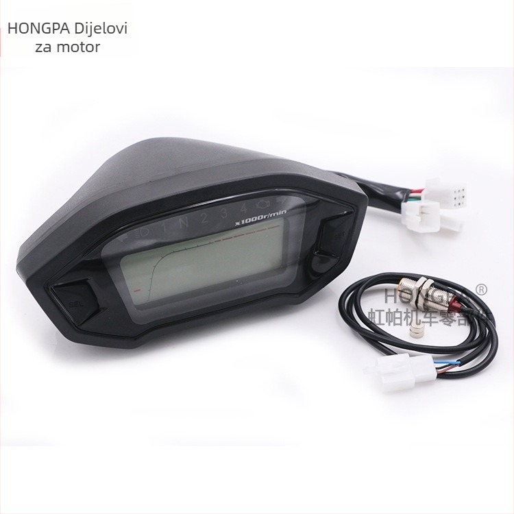 HP-199 12V ABS LCD brzomjer/odometar/tachometar Monkey motocikl, 2-4 cilindara