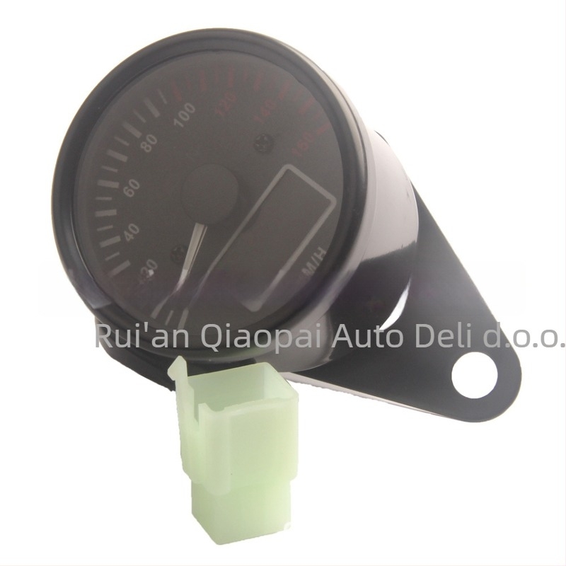 Motociklistički LCD instrument ploča: odometar, tachometar, indikator razine ulja; metalna konstrukcija, težina 500 g, za motocikle velikog kapaciteta, off-road verzija.
