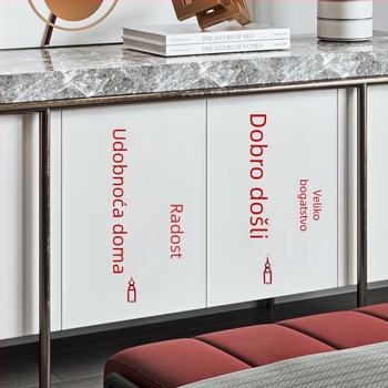 Elektrostatne naljepnice za staklena vrata za useljenje — statički film, OPP vrećica, marka Dongyang Chengnuo Yibai, poklon za preseljenje