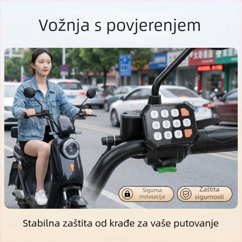 Električni motocikl kontroler s pokretanjem bez ključa, Bluetooth, IPX6 vodootporan, otporan na -20°C, 36-72V