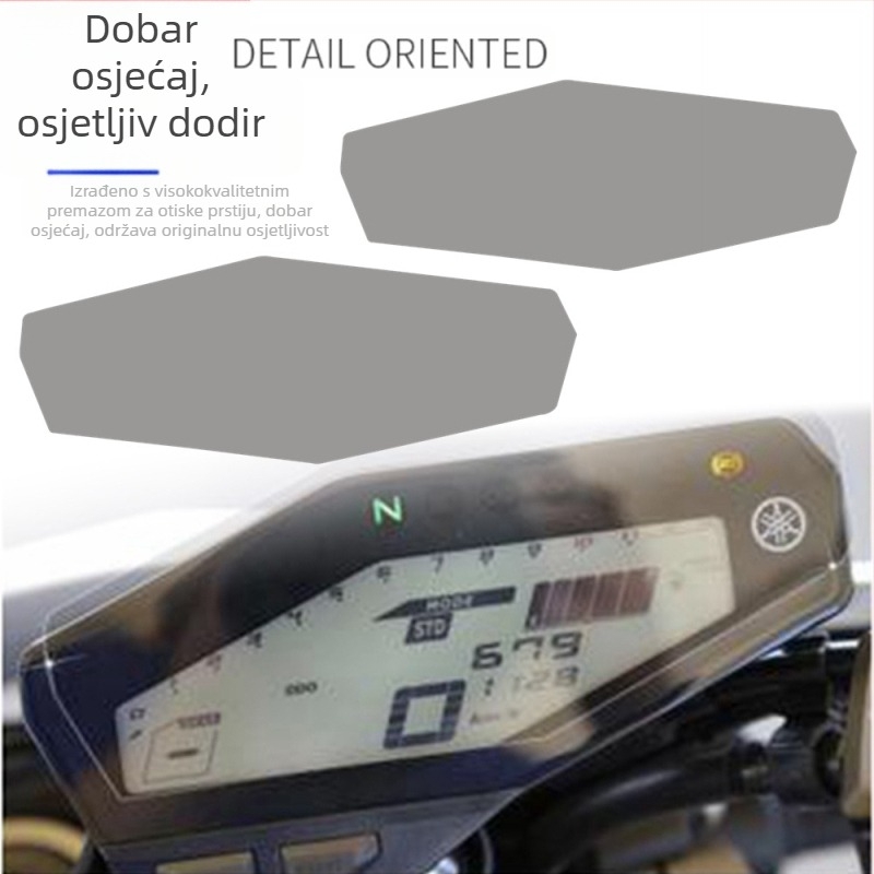 Folia za zaštitu instrument ploče motocikla – otporna na ogrebotine, kompatibilna Yamaha FZ-09 MT-09 2013-2021