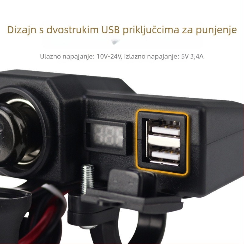 Punjač za telefon za motocikl od Iron ride/Nandun Bao, modeli CD-3197/3198, za motocikle, ovlaštene privatne marke: Da