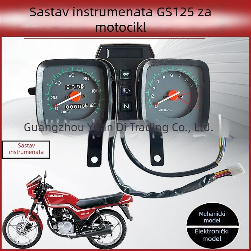 CMK GS125/150 instrument ploča za motocikl s odometrom, tahometrom i elektroničkim mjeračem brzine