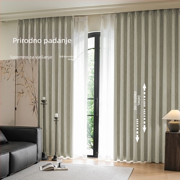 Jacquard Chenille blackout zavjesa, gotov proizvod, za dnevni boravak, spavaću sobu i balkon, moderan stil, vrhunski dojam