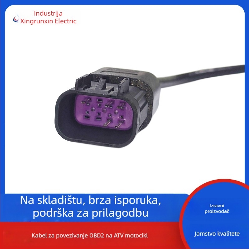 Uređaj za dijagnostiku kvarova motorja - OBD2 16-pin pretvarač kabel ATV Polaris ATV (12V, 56°C)