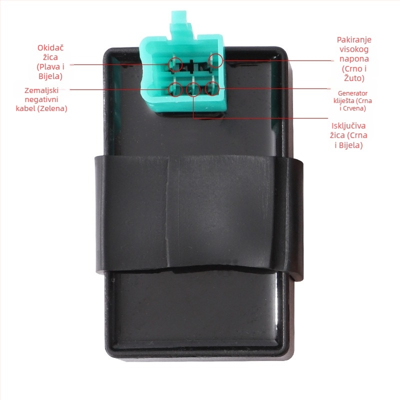 CDI zapalni modul za off-road motocikle, ATV i motocikle s zakrivljenim okvirom, kompatibilan s 50cc/70cc/90cc/110cc