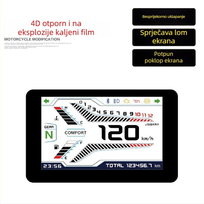 Termički ojačani film za panel instrumenata serije Qianjiang SRV: 500SRT, 500, 600SRK350 i 600 (modificiran)