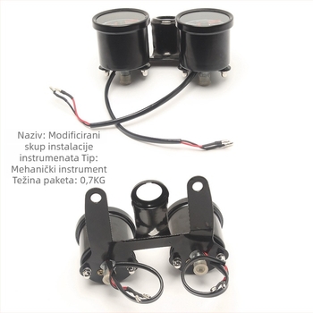 Modificirani set mjernih instrumenata za motocikl — mehanički set, metal, preciznost 100, univerzalni model, marka Q