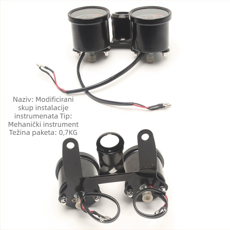 Modificirani set mjernih instrumenata za motocikl — mehanički set, metal, preciznost 100, univerzalni model, marka Q