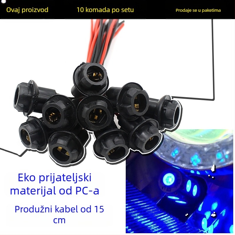 Kabel za modifikaciju instrumantalne rasvete s T10 utičnicom – CS-084B1, WUPP, za motocikl, električni automobil i auto