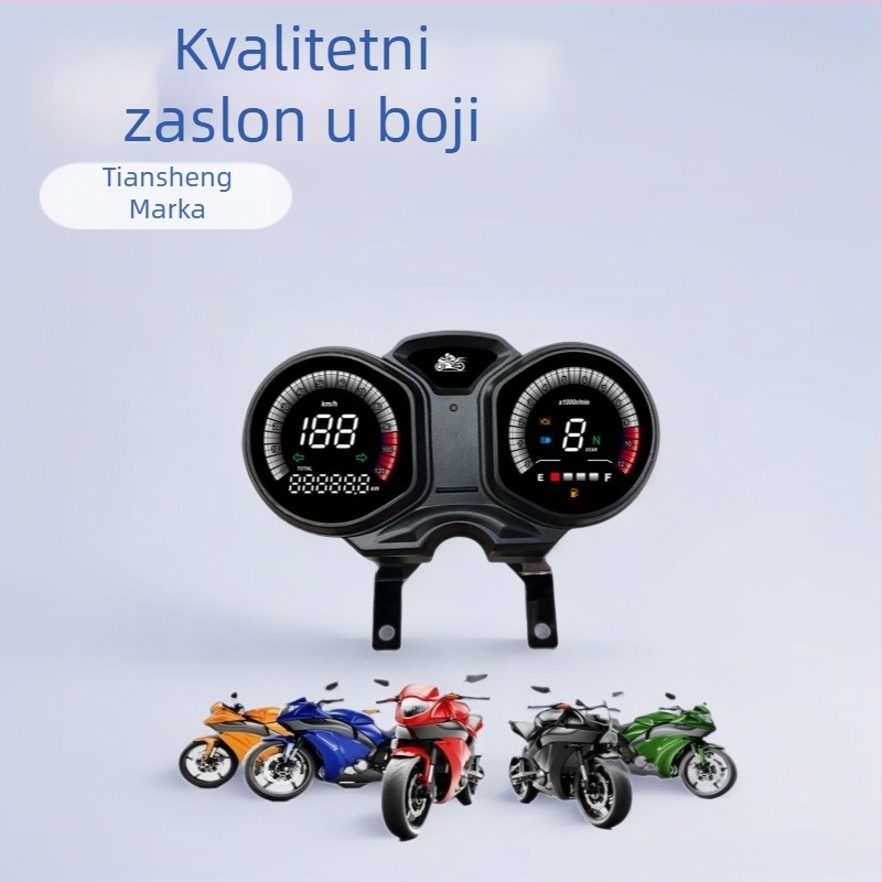 Tiansheng digitalni mjerač brzine motocikla GN150 GN125-F Xpress125, 12V