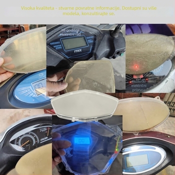 Poklopac mjerača za skuter i motocikl, prozirno kućište ploče s instrumentima, gornji poklopac (Kategorija: Drugo; Marka: Drugo)