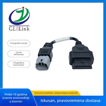 Suzuki 16-pinski kabel za dijagnostiku motocikla, 12V, -20°C do 80°C, OBD adapter za Suzuki dijagnostički sustav