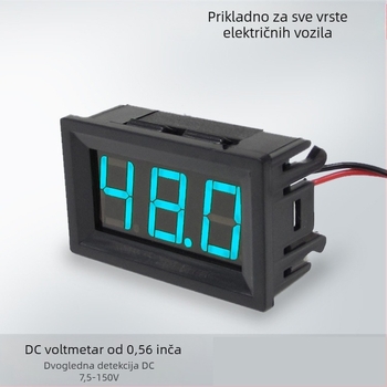 Digitalni DC voltmetar za vozila, universalni 7–150V, model SJ-DC056V-C