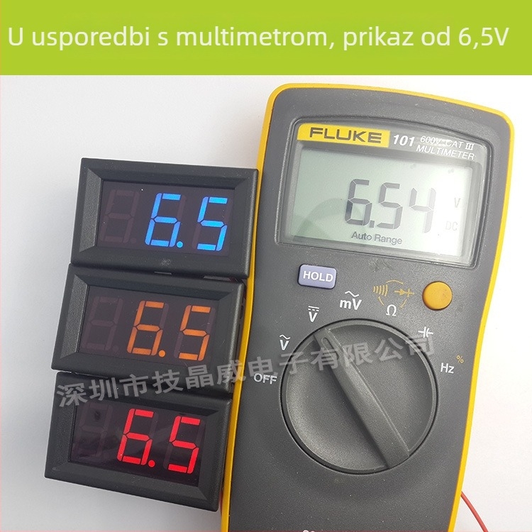 Digitalni DC voltmetar za vozila, universalni 7–150V, model SJ-DC056V-C