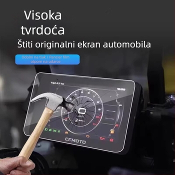 Zaštitna folija za instrument ploču od kaljenog stakla za Spring Breeze 800MT – otporna na ogrebotine, vodootporna, model: Spring Breeze 800MT, materijal: kaljeno staklo, težina: 0.3