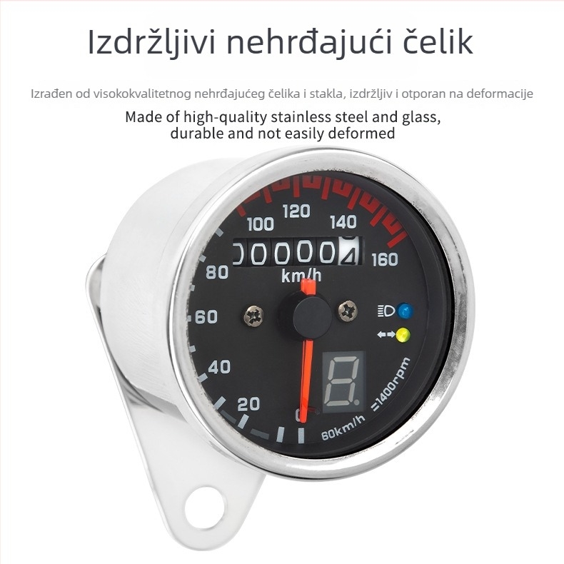Harley-Davidson cruiser indikator prijenosa s elektroničkim tachometrom i odometrom, 12V