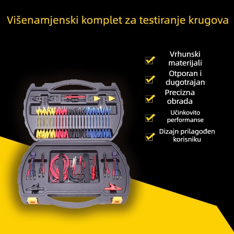 Automobilski univerzalni dijagnostički kabelski set MST-08 za testiranje električnih krugova vozila (Brend: MST; Model: MST-08; Primjena: dijagnostika kabelskih sustava automobila i motocikla; Radna temperatura: 0–42°C; Napon: opća namjena)