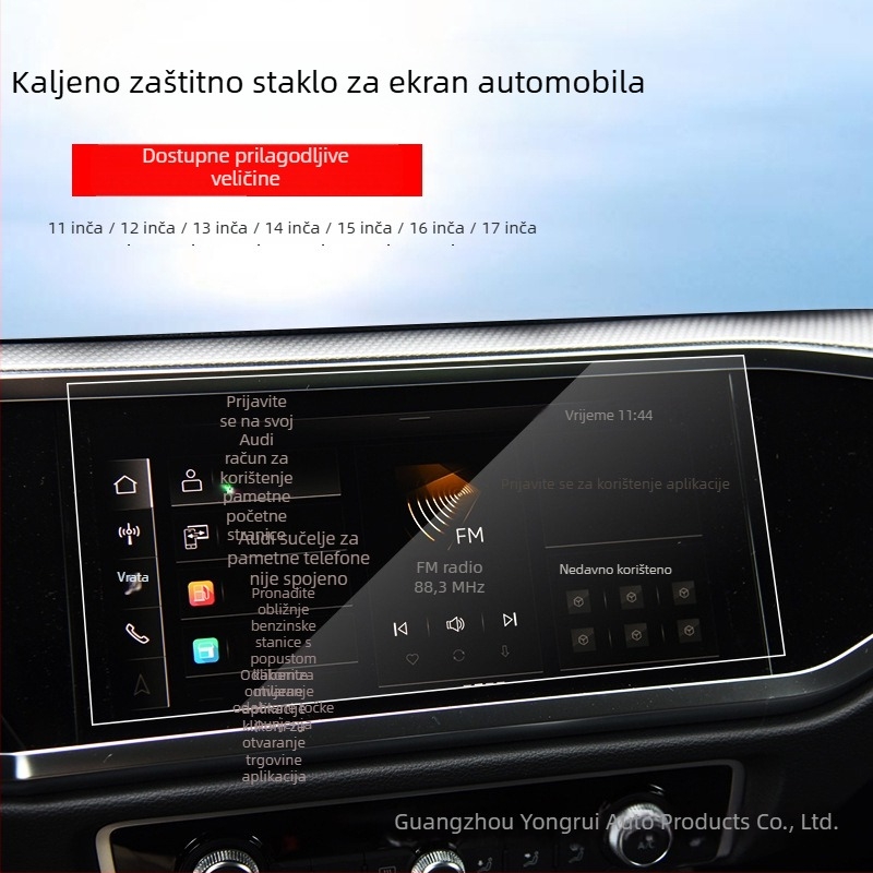 ECF kaljeno filmsko zaštitno staklo za zaslon navigacije motocikla i automobila, model 0.144, prilagodba dostupna, porijeklo Guangzhou.
