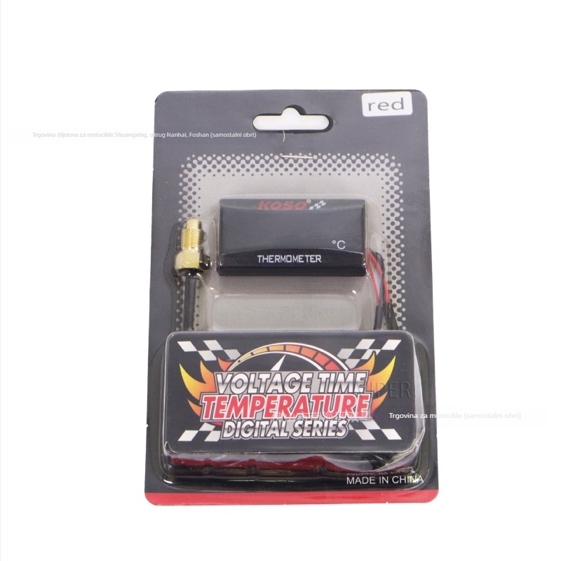 Mjerilo temperature vode za motocikl – univerzalno, 12V, VIPER, model Koso Water Temperature-P, vodootporan