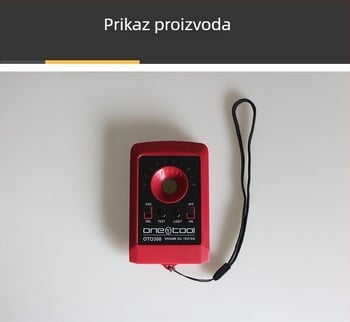 Tester ulja za automobil, otkrivanje motornih ulja, analitičar kvalitete maziva, model Otc300, marka Otc300