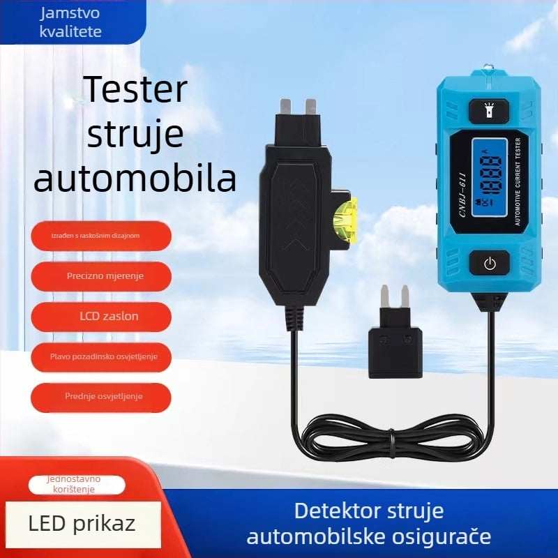 Detektor struje automobilskih osigurača – tester, analiza curenja i otkrivanje kvarova
