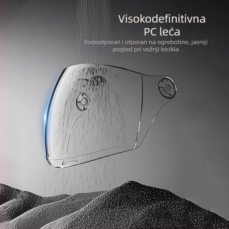 Polu-šlem za električni bicikl – ABS materijal, Gb811-2022b certifikacija, za muškarce i žene, ljeto prozračno lagano, off-road upotreba