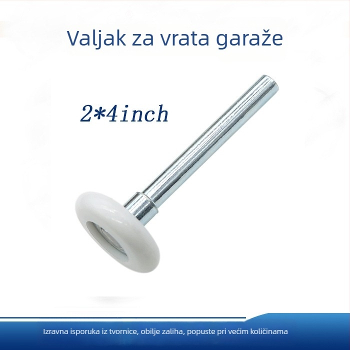 Nylon valjak za garažna vrata, vanjski promjer 46 mm, osovina 10,3 mm, žljeb za užad 6 mm, nosivost 30 kg, pogodno za automatska ili daljinski upravljana vrata garaže