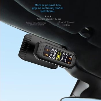 T9 digitalni TPMS za mala vozila — sustav za nadzor tlaka u gumama, digitalni ekran, raspon 0-3,5 bar