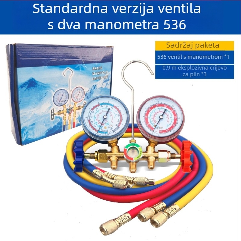 Dijafragma mjera tlaka za automobilsku klimu, R134a/R22, dvostruka ventila, model HS-466 AH/L, Wind chime sun