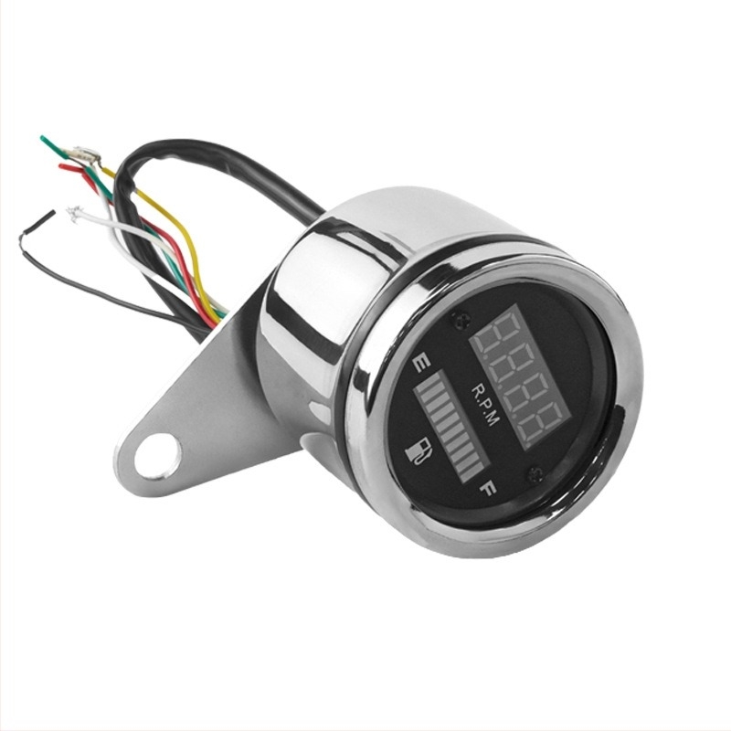 Tachometar za motocikl s mjeračem goriva i LCD retro instrumentom - Model YB-632, metalno kućište, izvrsna točnost, za karburatorske motocikle