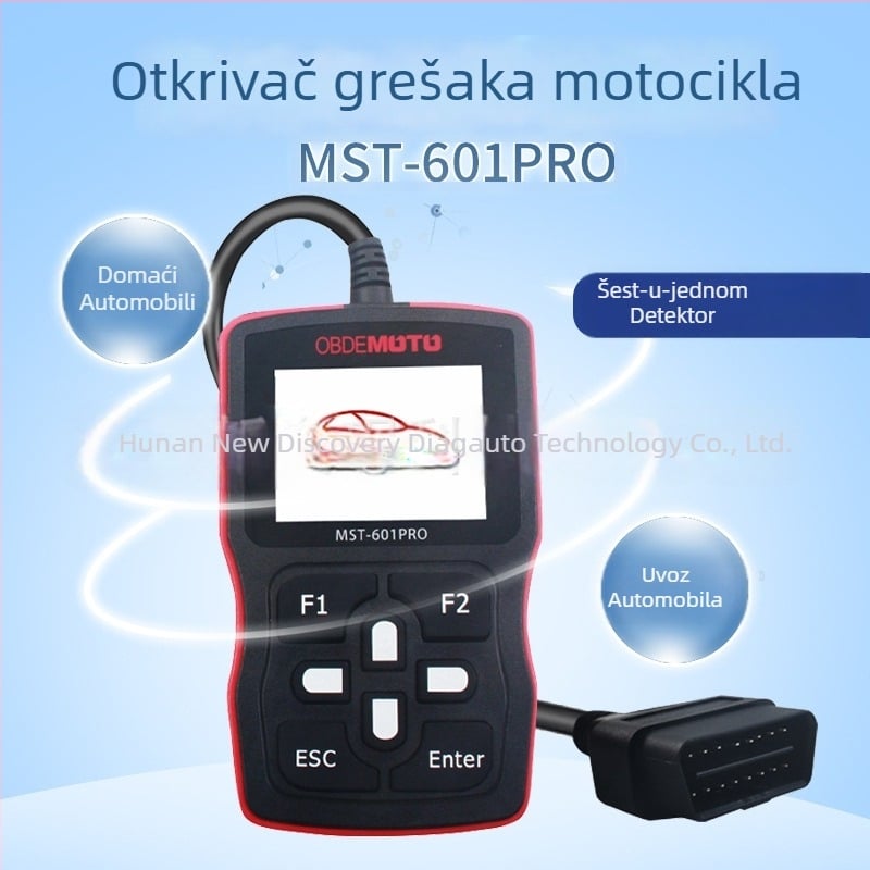 GTOURER MST-601PRO Motociklistički EFI dijagnostički alat s OBD dekoderom za brisanje kodova pogrešaka motora