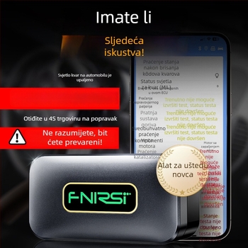 Fnirsi FD10 automobilni OBD2 Bluetooth 5.1 dijagnostički alat za motor s kodovima kvarova, ugrađen u vozilo