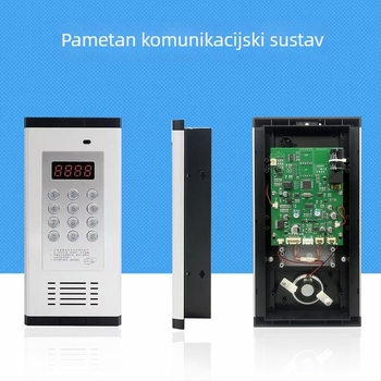 Interkom sustav za stambene zgrade s elektroničkom kontrolom pristupa – glavna jedinica sa standardnim zaključavanjem