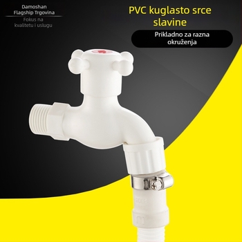 Plastična slavina za perilicu rublja sa zaključavanjem, DSFM-301, keramički jezgreni ventil, CE certifikat