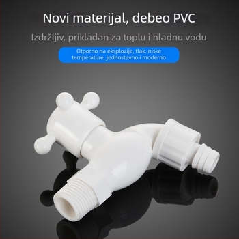Plastična slavina za perilicu rublja sa zaključavanjem, DSFM-301, keramički jezgreni ventil, CE certifikat