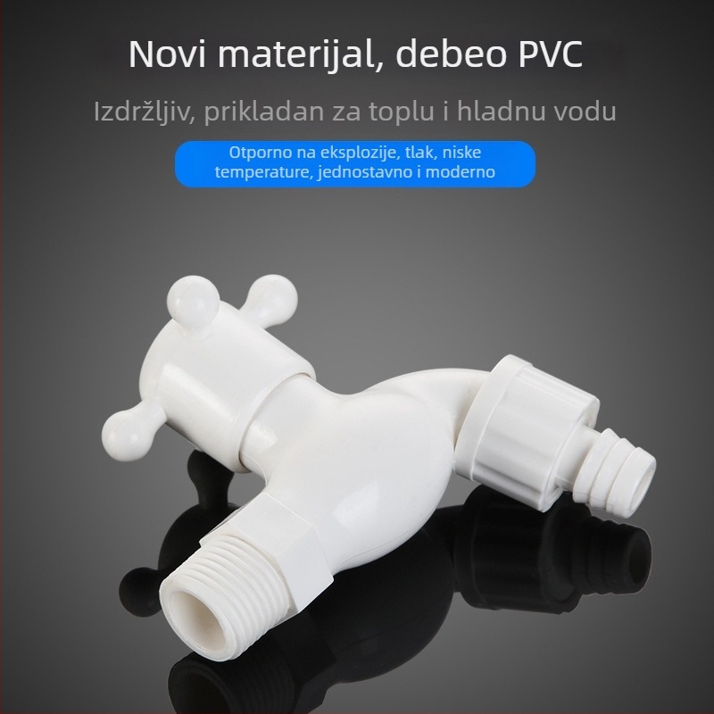 Plastična slavina za perilicu rublja sa zaključavanjem, DSFM-301, keramički jezgreni ventil, CE certifikat