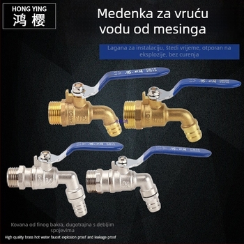 Mehanički mesingani ventil za toplu vodu visokih temperatura, keramički disk ventila, jednocije dizajn, CE certifikat