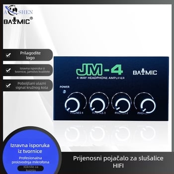 JM4 Mikser – Audio stereo hub, pasivni mikser, kontrolna konzola za live zvuk