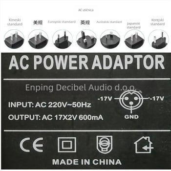 Napajanje za mikser 220V 50W EU standard MG166CX Vanjska CT serija 1.4A Transformator