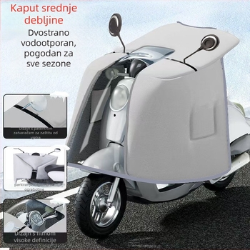 Kapa-stil dvostrano vjetrozaštitna zaštita za električni bicikl, PVC materijal