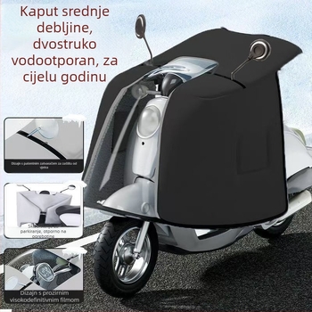Kapa-stil dvostrano vjetrozaštitna zaštita za električni bicikl, PVC materijal