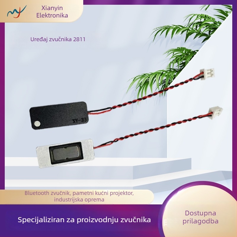 Komorni zvučnik za LCD panel i vizualni interkom – 8 Ω, 3 W; PU i aluminijska membrana; 5 magneta; usmjeren u sve smjerove