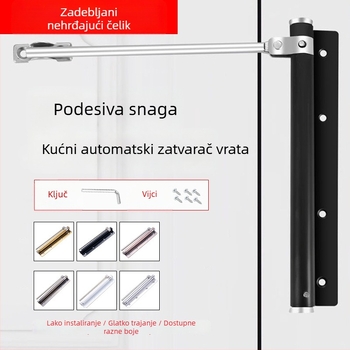 Zatvarač vrata od nehrđajućeg čelika – jednostavan, automatski, moderni minimalistički stil