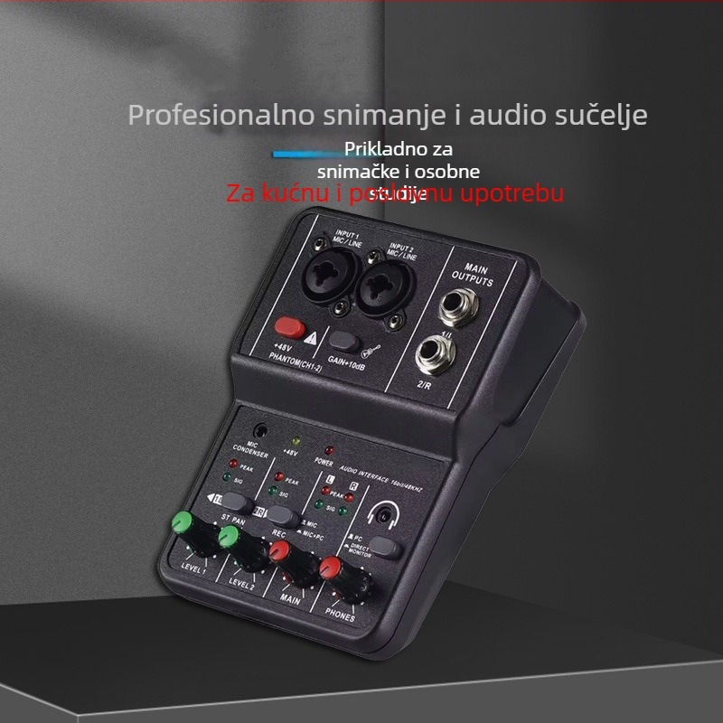 TEYUN Q-12 USB zvučna kartica za PC snimanje, bez drivera, 16-bit/24kHz