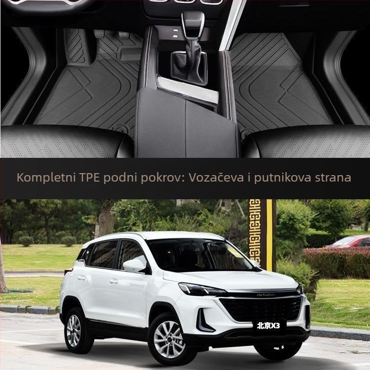 Beijing X3 TPE automobilske prostirke, potpuno prekrivanje, za Zhida poseban model, 2021, vozačev tepih