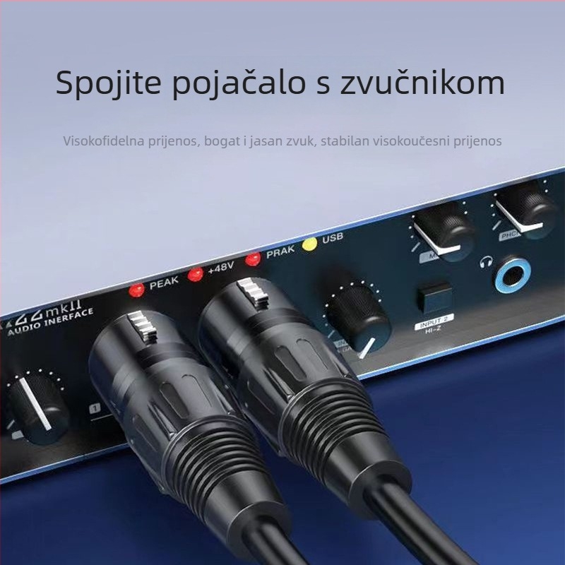 Hongkai audio linija za digitalne uređaje s pozlaćenim bakrenim vodom i najlonskim jezgram, ROHS certifikat