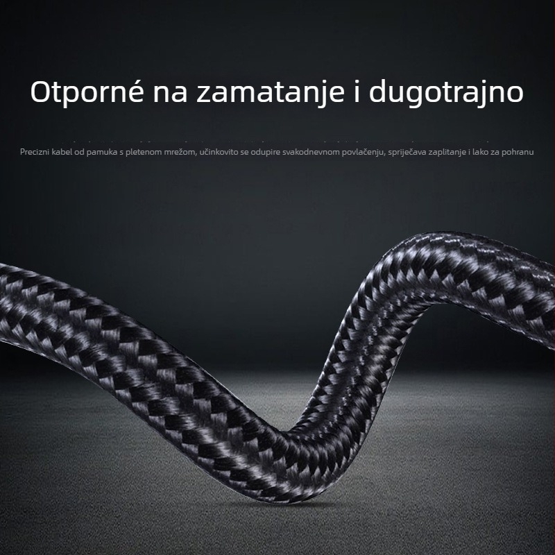 Hongkai audio linija za digitalne uređaje s pozlaćenim bakrenim vodom i najlonskim jezgram, ROHS certifikat